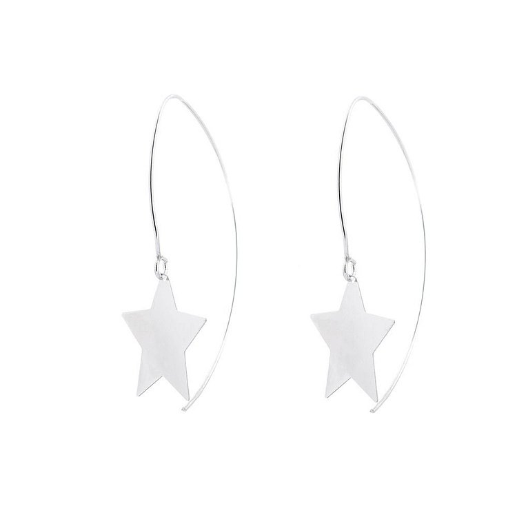 Серебряные серьги "Звездочки" 122145 от ювелирного магазина Оникс - 2