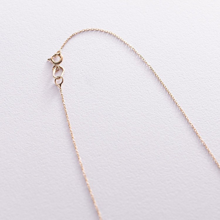 Золоте кольє "Сердечко" з фіанітом кол01566 від ювелірного магазину Онікс - 3