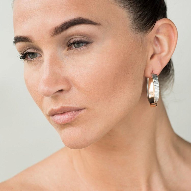 Золоті сережки-кільця с05540 від ювелірного магазину Онікс - 3