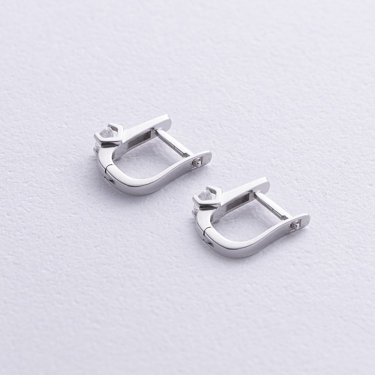 Золотые серьги с бриллиантами 312171121 от ювелирного магазина Оникс - 2