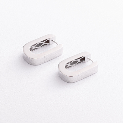 Серьги "Grace" в белом золоте с09693 №3