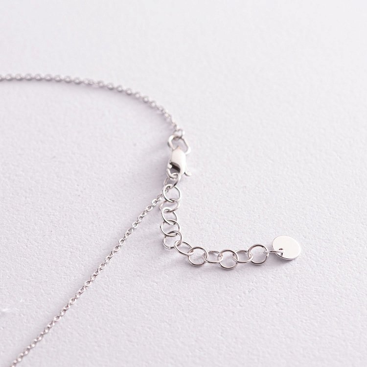 Кольє "Монетки" в білому золоті 860417В від ювелірного магазину Онікс - 3