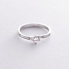 Помолвочное золотое кольцо с бриллиантами кб03045 от ювелирного магазина Оникс