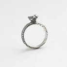 Серебряное кольцо "Птица на веточке" с чернением 112129 от ювелирного магазина Оникс - 3