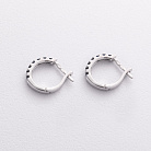 Серебряные серьги с синими сапфирами 2579/1р-HSPH от ювелирного магазина Оникс - 1