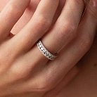 Кольцо в белом золоте с бриллианты кб0431nl от ювелирного магазина Оникс - 5