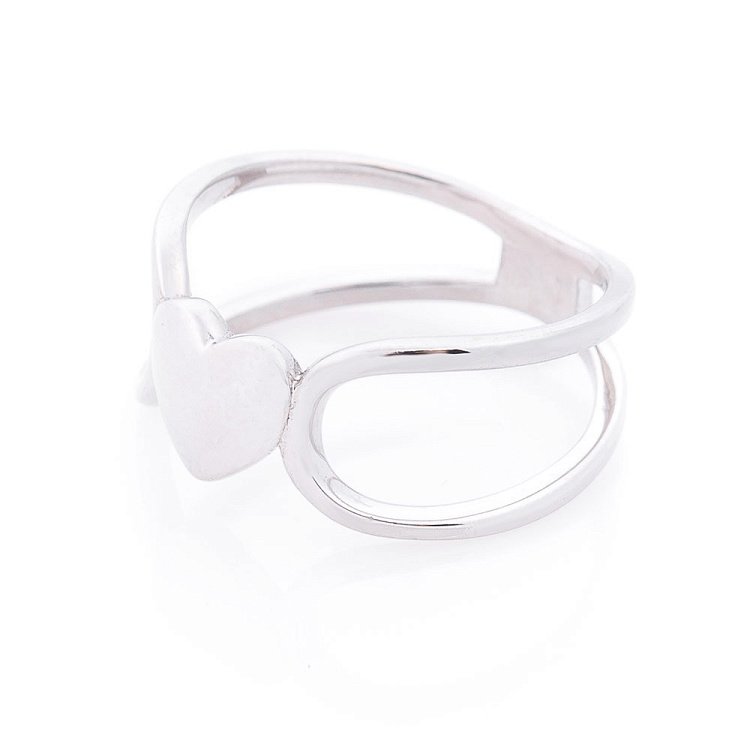 Срібний перстень "Серце" 112158 від ювелірного магазину Онікс - 1