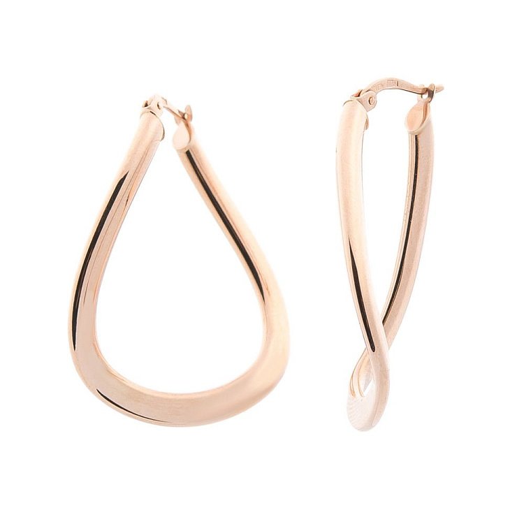 Золотые серьги без камней с01277 от ювелирного магазина Оникс - 1