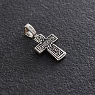 Срібний дитячий хрест "Розп'яття. Молитва" Господи, помилуй " 131651 от ювелирного магазина Оникс - 2