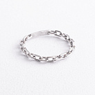 Кольцо "Цепочка" в белом золоте к08524 от ювелирного магазина Оникс - 1