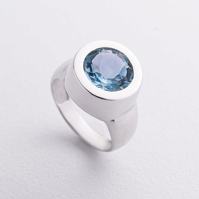 Золотое кольцо "Emily" с топазом к212гт