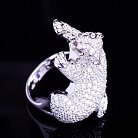 Серебряное кольцо "Пантера" 111194 от ювелирного магазина Оникс - 1