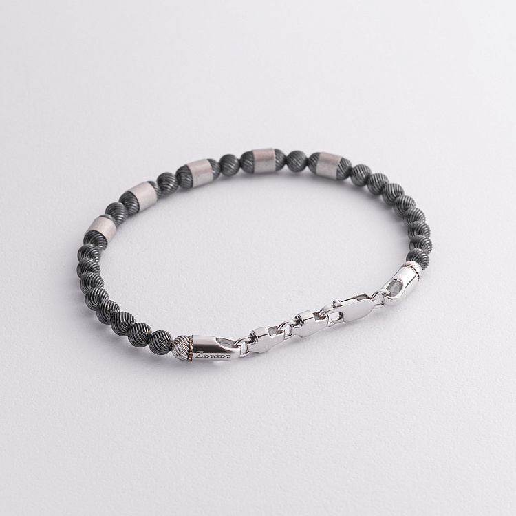 Серебряный мужской браслет ZANCAN EXB743-N от ювелирного магазина Оникс - 2