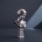 Срібна фігура ручної роботи "Бюст дівчини в хустці" сер00025 от ювелирного магазина Оникс - 2
