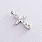 Срібний хрест (емаль) 133016 от ювелирного магазина Оникс - 1