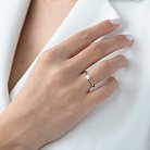 Золотое помолвочное кольцо с бриллиантом кб0231 от ювелирного магазина Оникс - 1