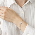 Срібний браслет "Нескінченність" (фіаніти) 141270 от ювелирного магазина Оникс - 1