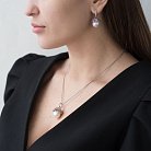 Золоті сережки з перлами, діамантами і сапфірами сб0059fn от ювелирного магазина Оникс - 2