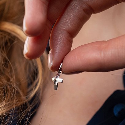 Золотой детский крестик п02996 №2