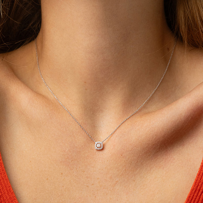 Золоте кольє з діамантами колб0143ca №2