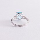 Серебряное кольцо (фианиты, кварц) 1322/1р-QSWB от ювелирного магазина Оникс - 4