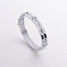 Жесткий браслет "Charlotte" с фианитами (белое золото) б05815 от ювелирного магазина Оникс