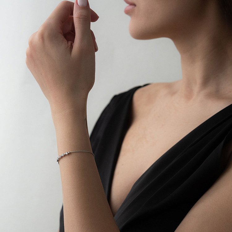 Золотой браслет с бриллиантами бб0025ri от ювелирного магазина Оникс - 3