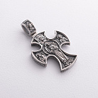 Серебряный крест "Иисус Христос Пантократор. Ангел Хранитель и Святые" 1937 от ювелирного магазина Оникс - 4