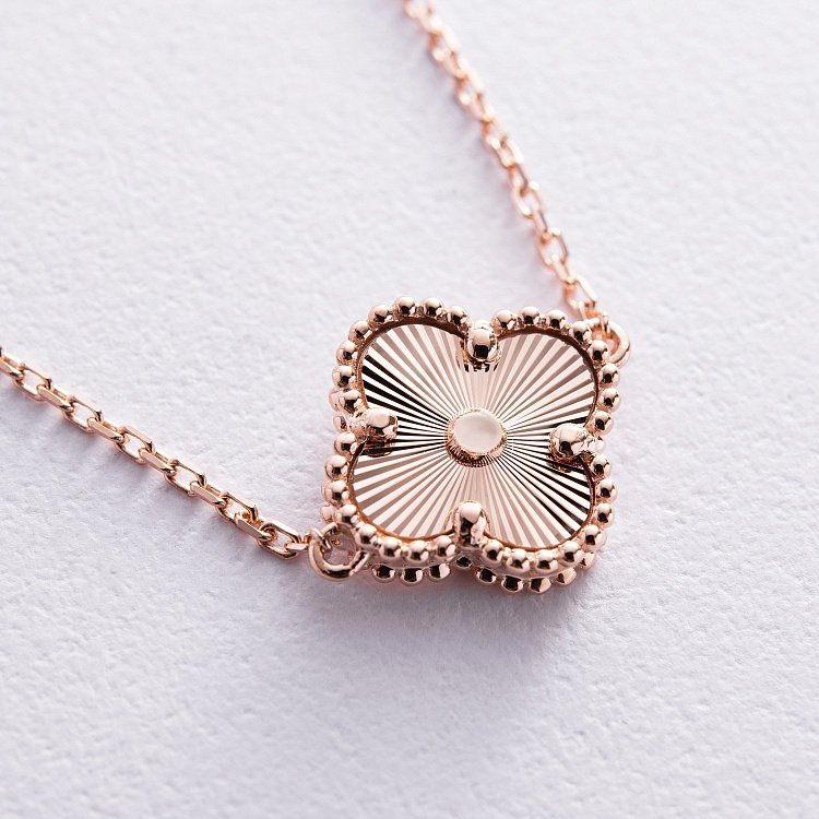 Браслет "Клевер" в красном золоте б05282 от ювелирного магазина Оникс - 2