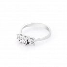 Серебряное кольцо с фианитами 111596 от ювелирного магазина Оникс - 2
