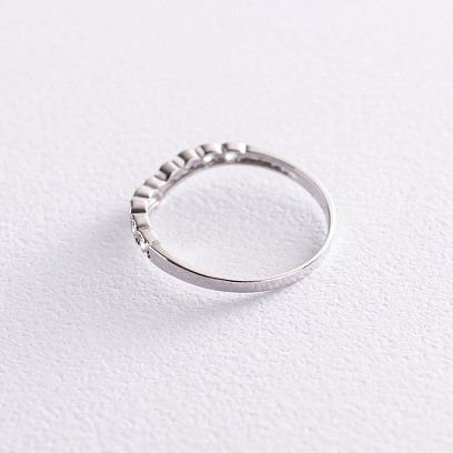 Серебряное кольцо с фианитами 112576 №3