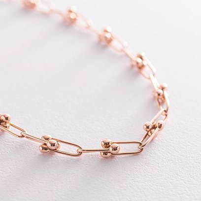 Колье "Фантазия" в красном золоте кол01897 №4