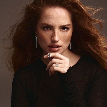 Срібні сережки - пусети "Геометрія" 122995 №5