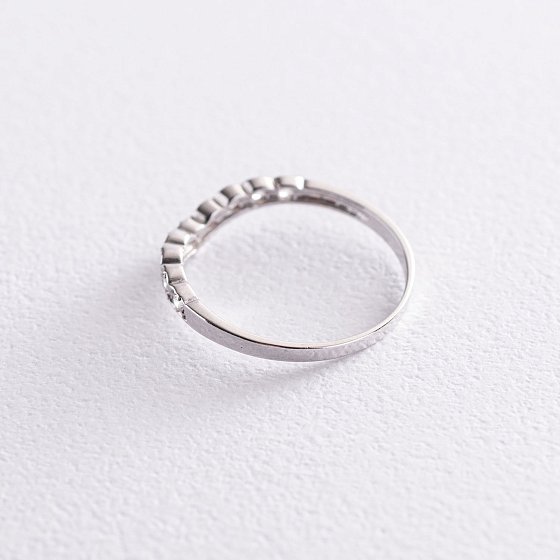 Серебряное кольцо с фианитами 112576 №3