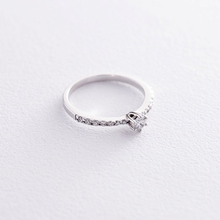 Помолвочное золотое кольцо с бриллиантами JR99581 от ювелирного магазина Оникс - 2