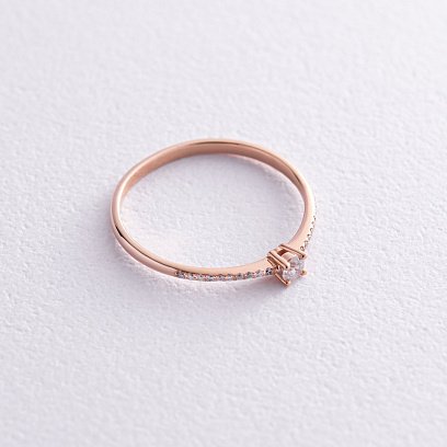 Помолвочное золотое кольцо с бриллиантами 227592421 №3