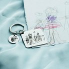 Брелок с гравировкой "Рисунок Вашего ребенка" detris от ювелирного магазина Оникс - 1