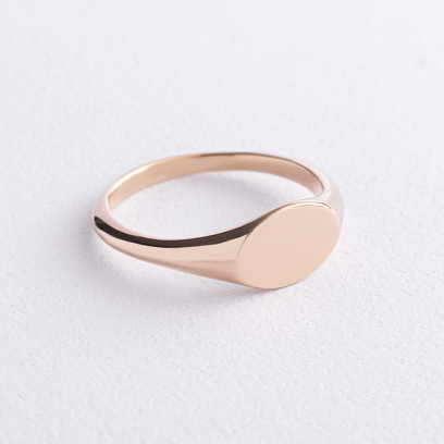 Печатка в желтом золоте (возможна гравировка) к08428 №3