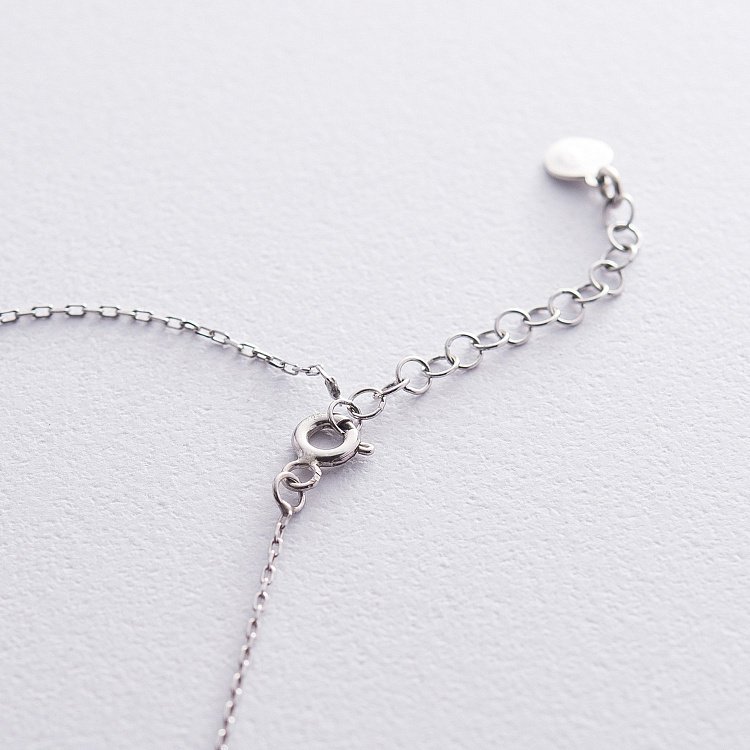 Серебряное колье с буквой Т 18624ч от ювелирного магазина Оникс - 4