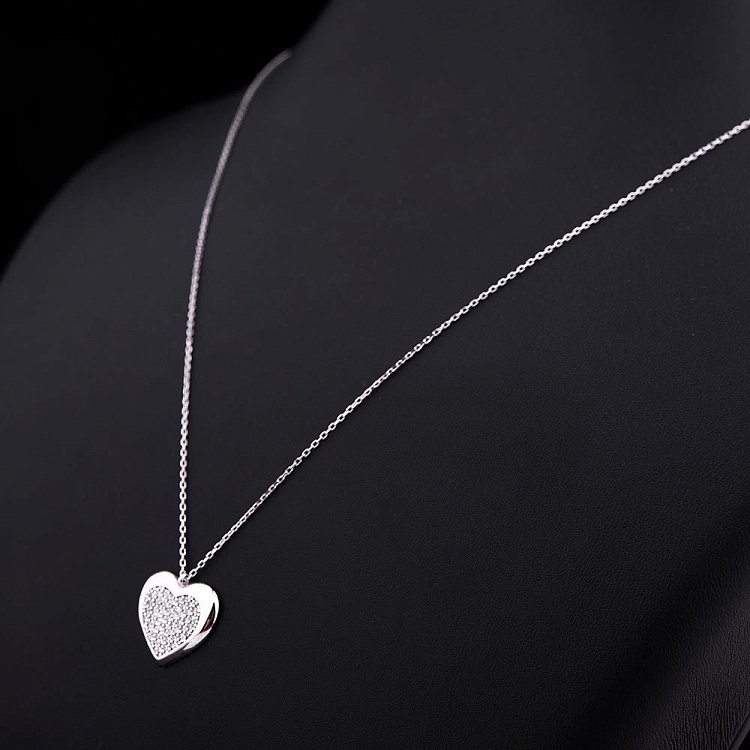 Золотое колье "Сердце" кол00929 от ювелирного магазина Оникс - 1