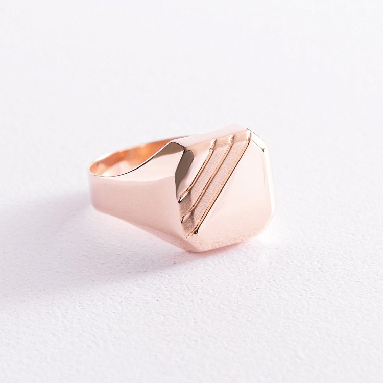 Чоловіча золота печатка к06982 від ювелірного магазину Онікс