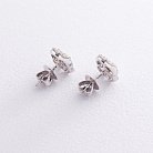 Золоті сережки - пусети "Клевер" (діаманти) DE10360sl от ювелирного магазина Оникс - 2