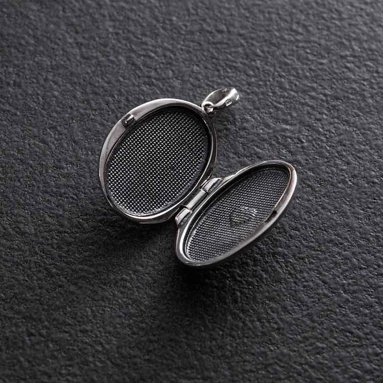 Серебряный кулон для фотографии "Цветы" (чернение) 133050 от ювелирного магазина Оникс - 13