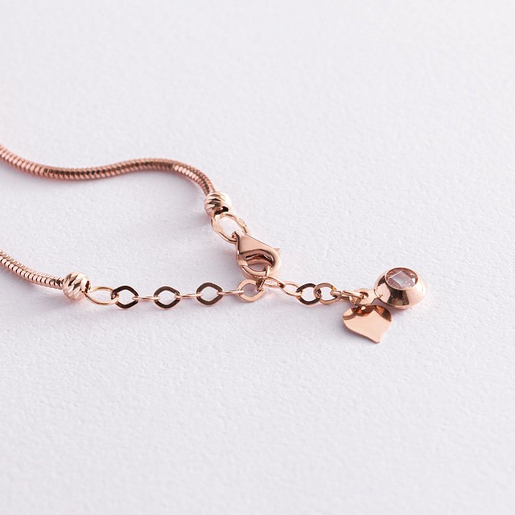 Браслет "Шарики" в красном золоте б04800 от ювелирного магазина Оникс - 1