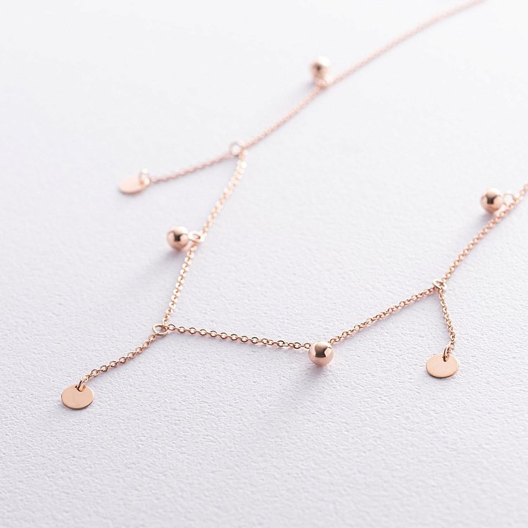 Золоте кольє з монетками  860390 від ювелірного магазину Онікс - 3