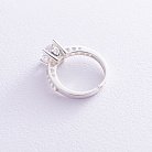 Срібний перстень з фіанітами 11964 от ювелирного магазина Оникс