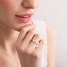 Помолвочное золотое кольцо с бриллиантом 220001121 от ювелирного магазина Оникс - 6