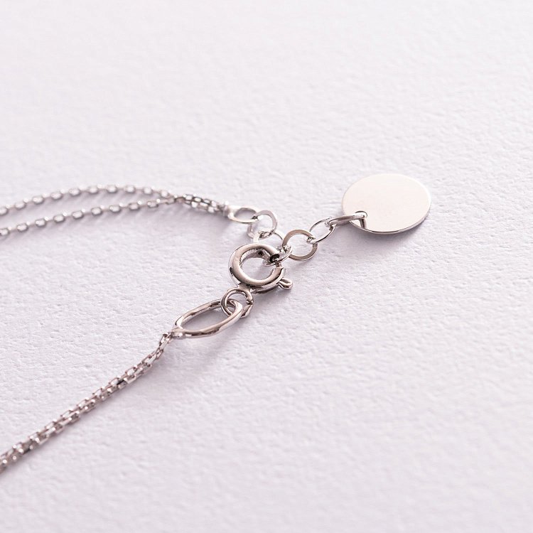 Золотой браслет "Сердечко с фианитом" б04857 от ювелирного магазина Оникс - 3