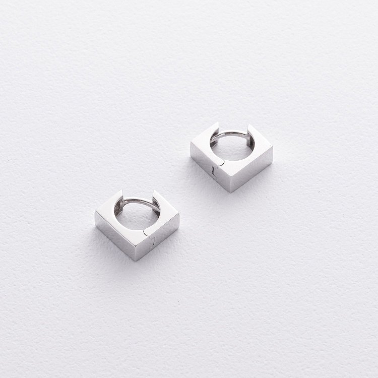 Сережки "Ризик" в сріблі 122783 від ювелірного магазину Онікс - 5