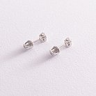 Золоті сережки - пусети з діамантами 102-10012(4.0) от ювелирного магазина Оникс